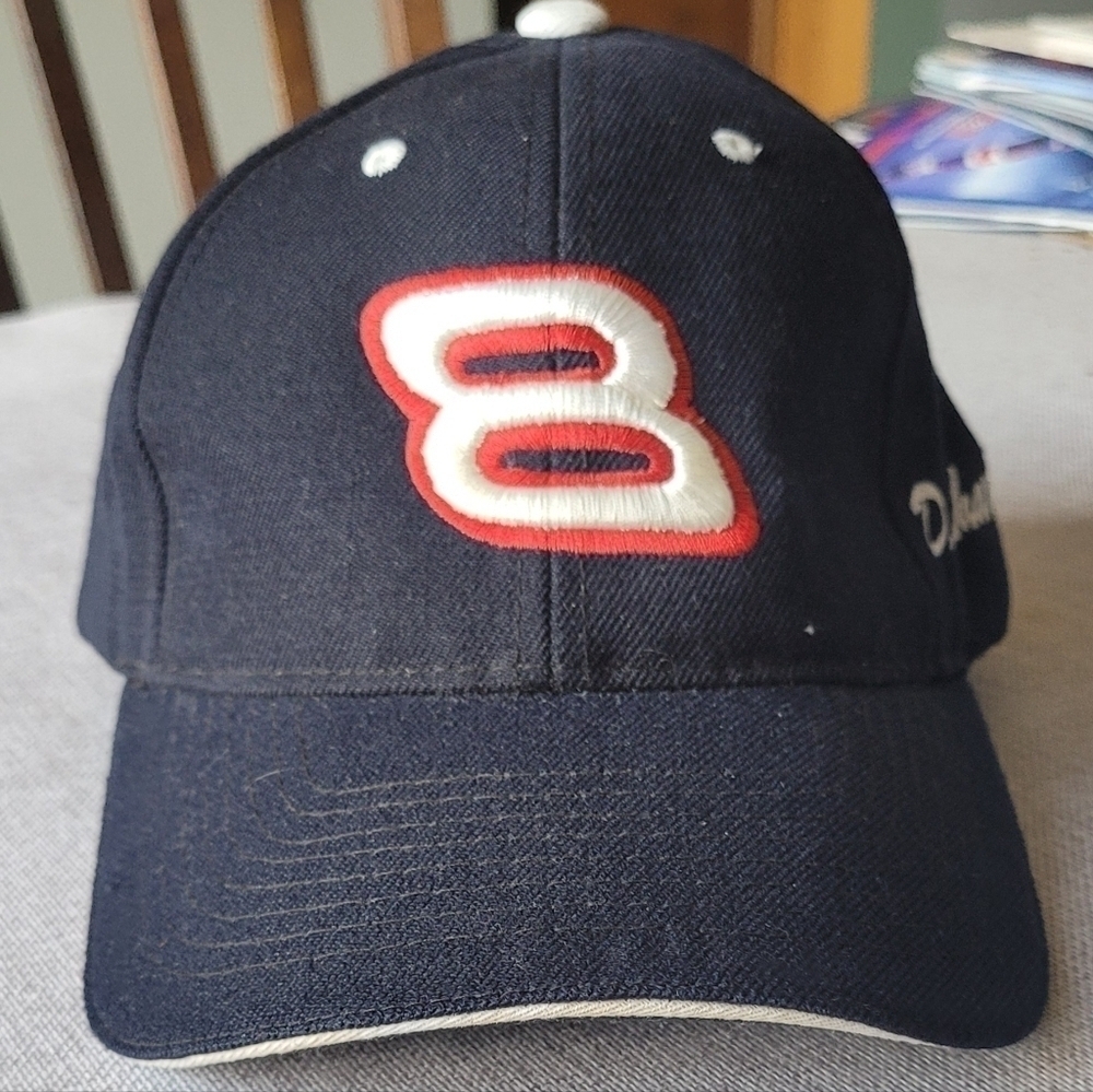 Dale Earnhardt Jr 8 Hat Adjustable Adult Size Black Cap